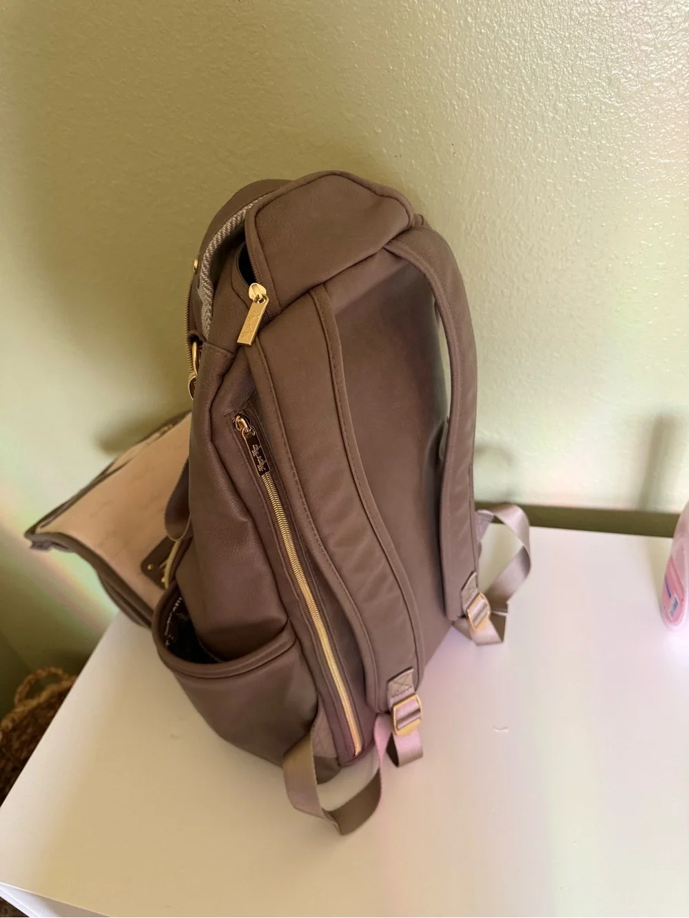 Itzy Ritzy leather diaper bag
